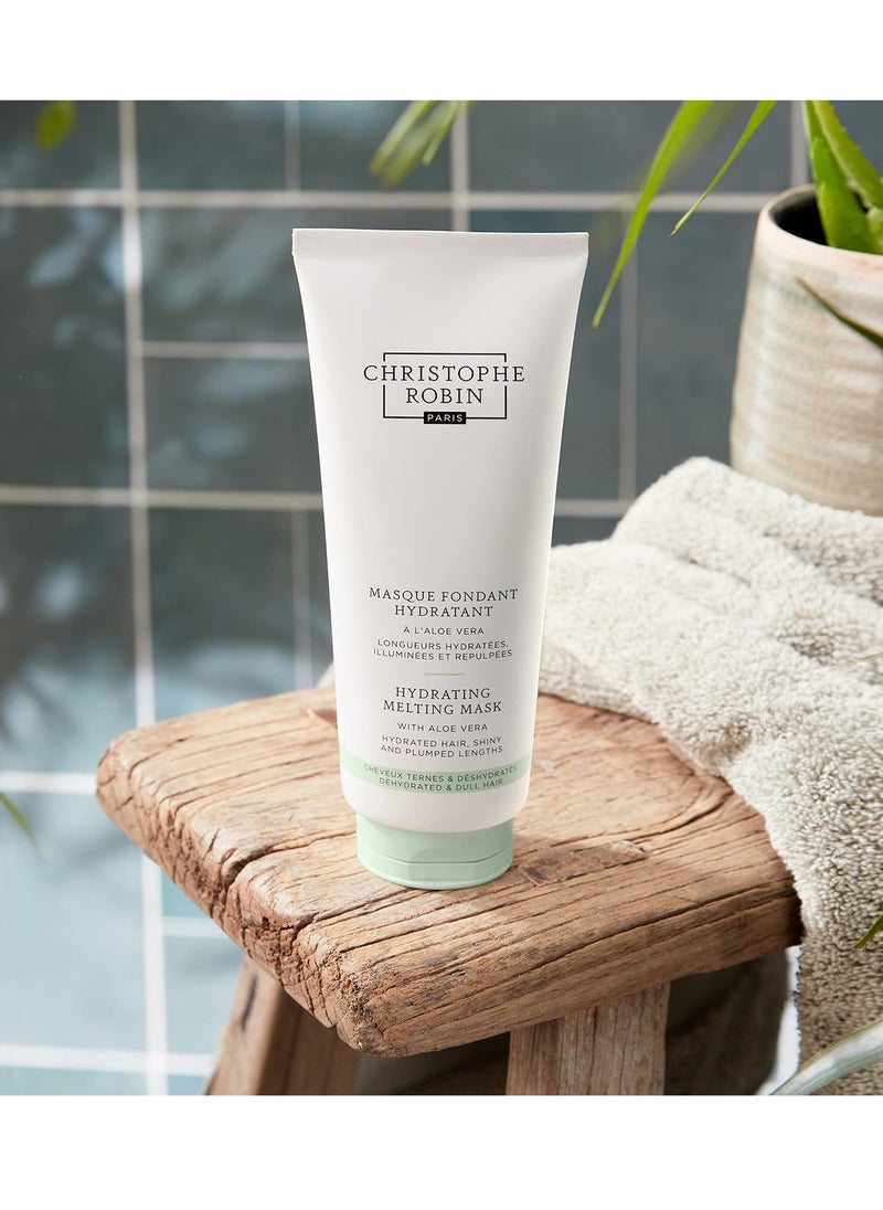 Christophe Robin Hydrating Melting Mask With Aloe Vera for Dry, Dull Hair - Lighweight- Travel Size 2.5 fl. Oz
