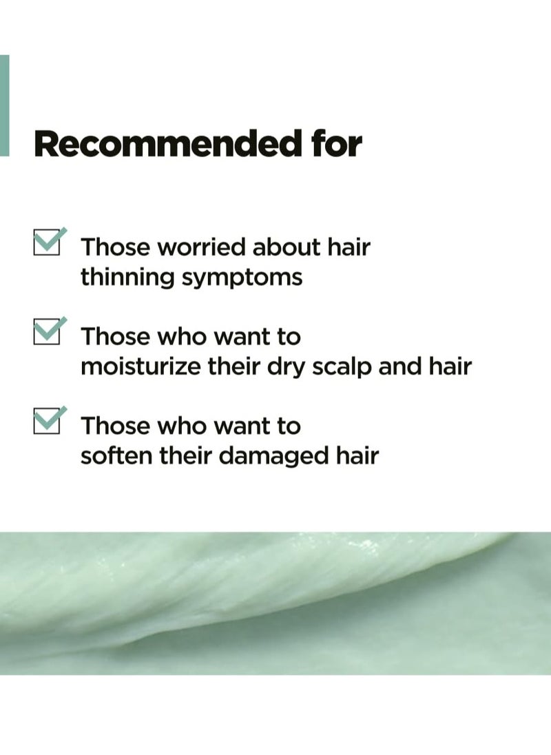 AMOS PROFESSIONAL The Green Tea Moisturizing Pack, Hair & Scalp Treatment for Thinning Hair, Korean Hair Mask, Strengthening Hair, All Hair Types, 8.4 fl.oz