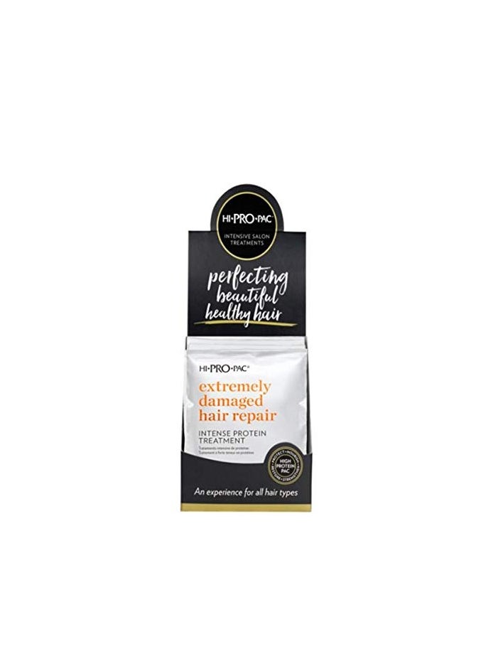 Hi-Pro-Pac Extremely Damaged Hair Intense Protein Treatment 12-Piece Display (Pack of 1)