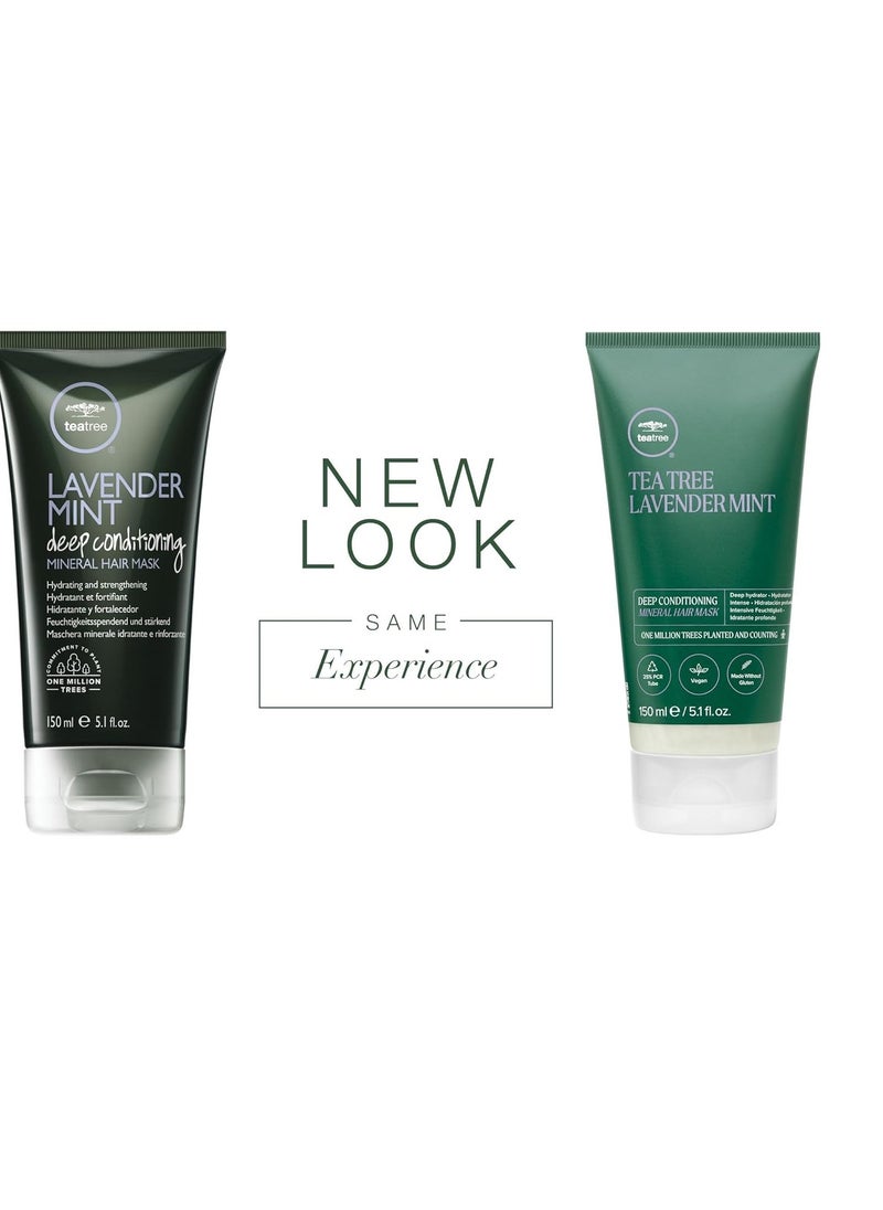 Tea Tree Lavender Mint Deep Conditioning Mineral Hair Mask, Hydrates + Strengthens, For Coarse + Dry Hair