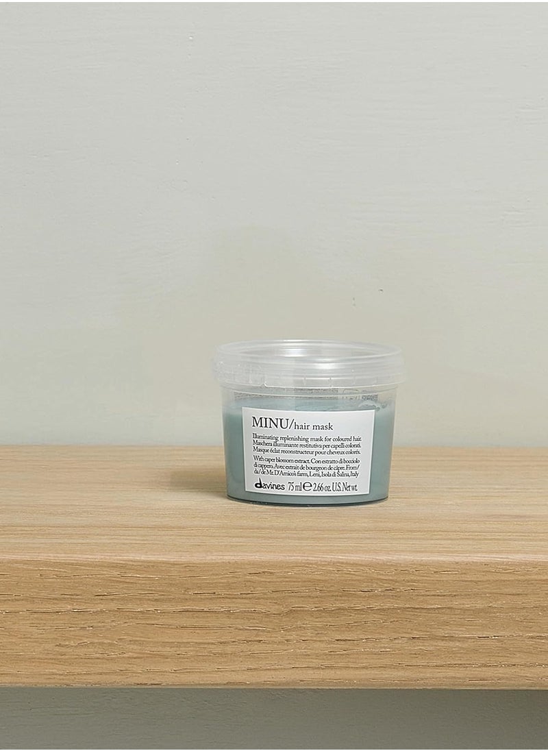 Davines MINU Hair Mask | Nourish and Brighten Color Treated Hair | Smooth and Add Shine