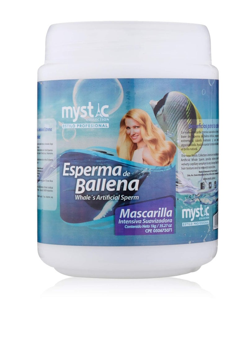 Whale Sperm Hair Mask Treatment for Damaged Hair 35 Oz - Nourishes and Repairs Dry Hair - Deep Conditioning for Shiny and Smooth Hair