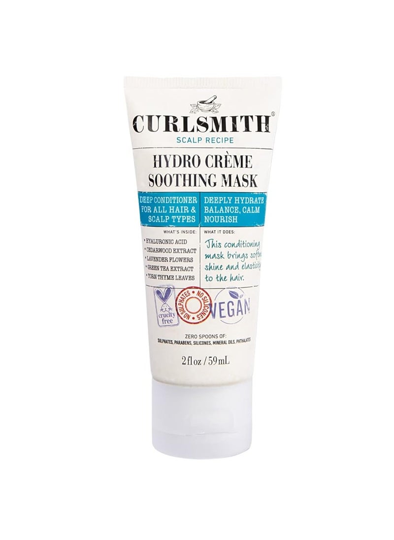 CURLSMITH - Hydro Crème Soothing Mask - Vegan Soothing Hair Mask for any Hair Type (2oz)