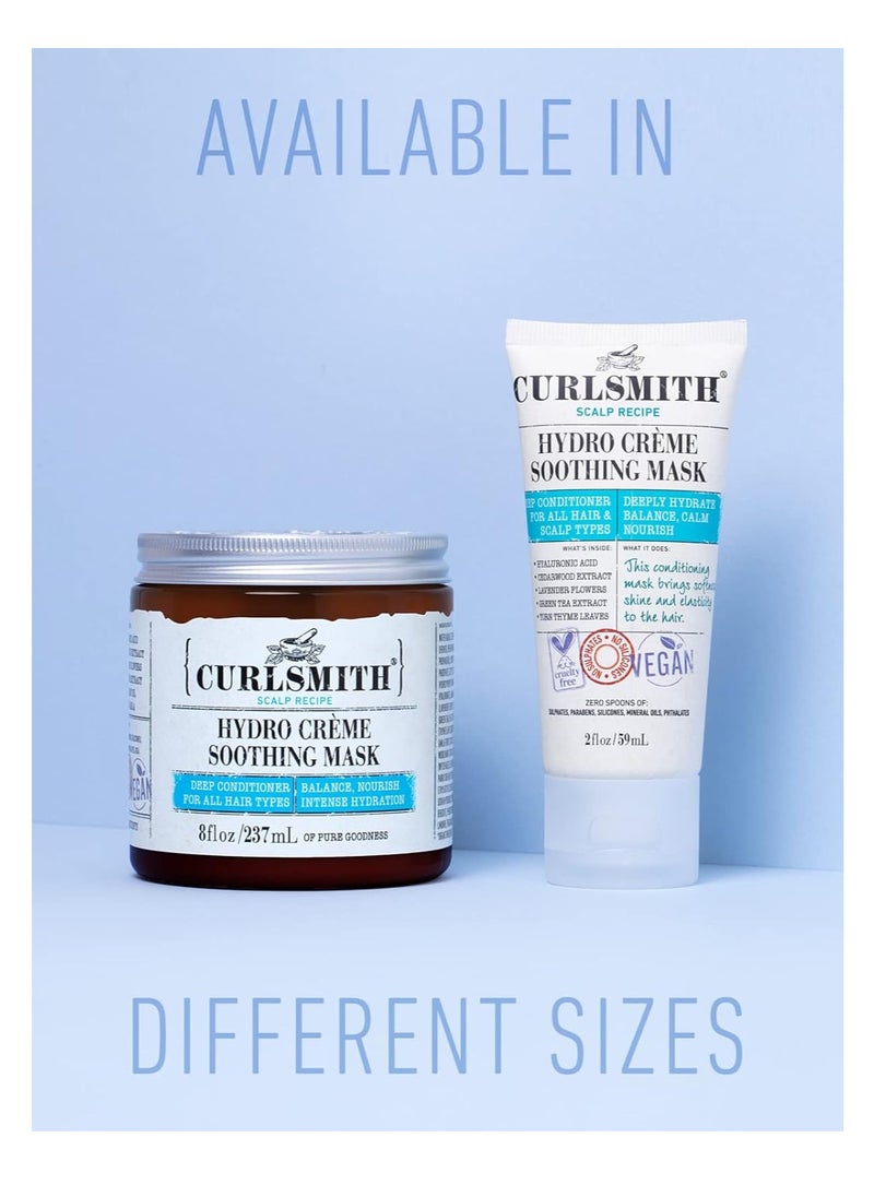 CURLSMITH - Hydro Crème Soothing Mask - Vegan Soothing Hair Mask for any Hair Type (2oz)