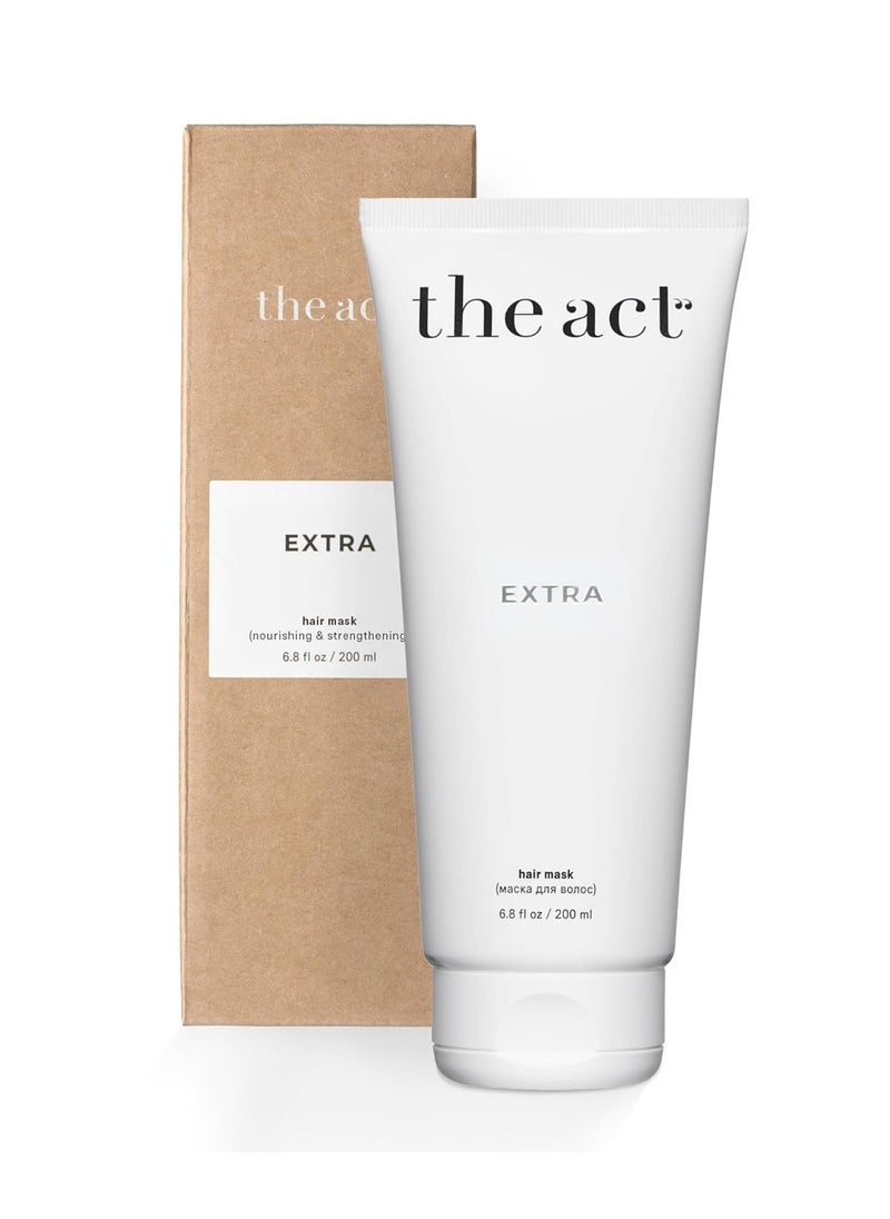 Extra Nourishing Hair Mask with Argan Oil, Coconut Oil, Hyaluronic Acid - Intense Hydration, Repair for All Hair Types - Ideal for Curly and Damaged Hair - 6.8 Fl oz