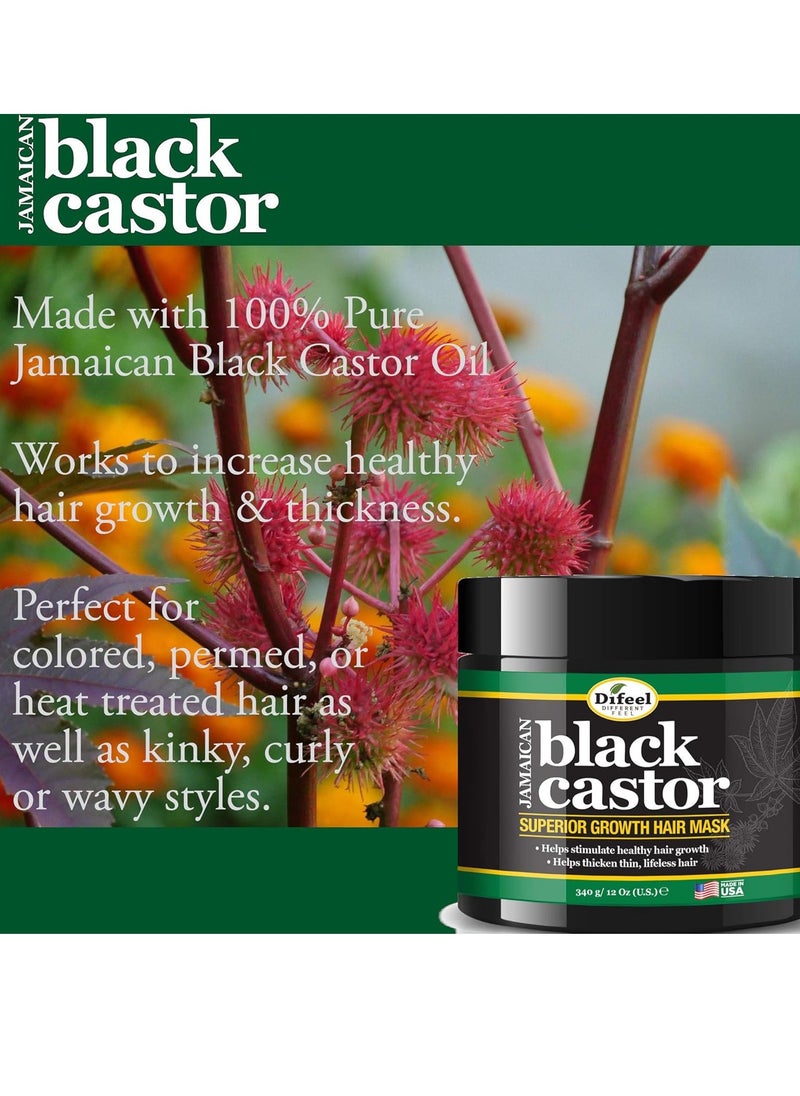 Difeel Superior Growth Jamaican Black Castor Oil Hair Mask 12 oz.