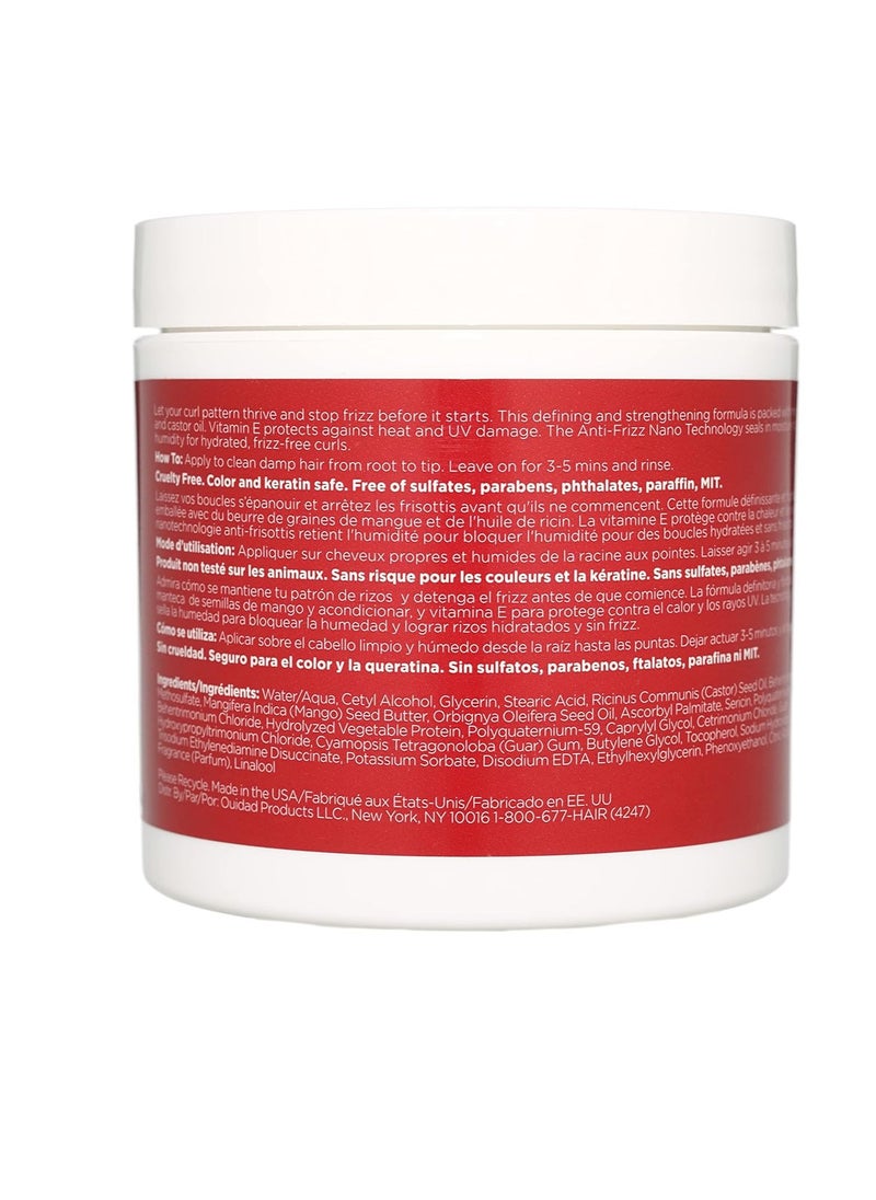 Ouidad Advanced Climate Control Hair Mask - 11 oz, Frizz Control Curly Hair Mask with Vitamin C & Castor Oil, Anti-Frizz Nano Technology, Helps Repair, Nourish and Hydrate Hair, For All Curl Types