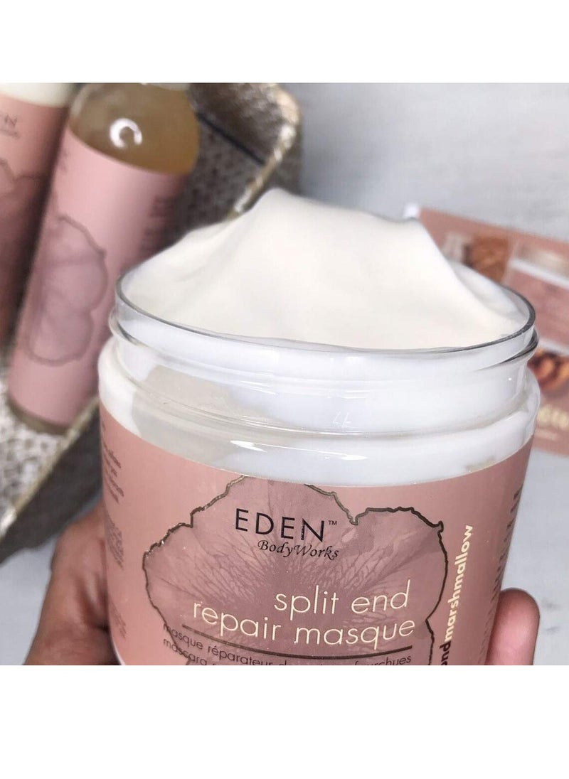 EDEN BodyWorks Almond Marshmallow Split End Repair Masque | 16 oz | Detangle, Strengthen, & Soften Hair
