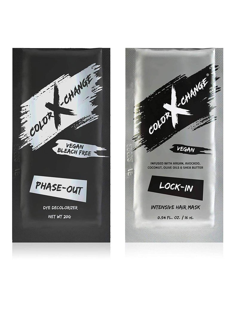Color X-Change Phase-Out Gentle Dye Decolorizer + Intensive Hair Mask , 2 Count (Pack of 1)