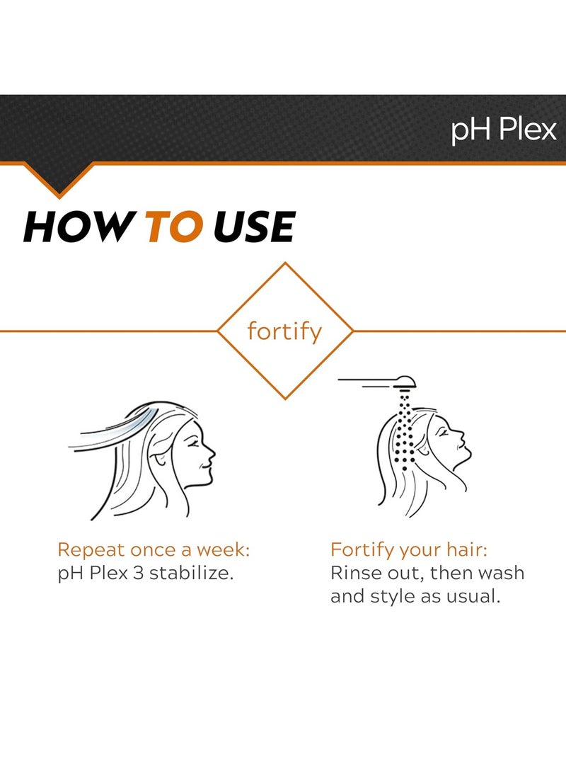pH Plex Stabilize: Nourishing Hair Mask - Fortifies Effects Between Coloring & Bleaching - Salon Quality Results at Home - Maintenance Kit (3 Double Sachets)