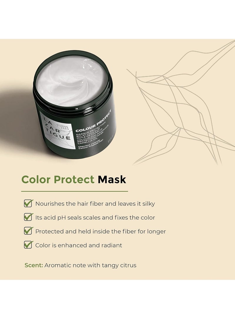 Lazartigue Color Protect Mask | Hair Mask that Holds Color in Hair Fiber | Maximizes Radiance and Protects Hair | Hair Mask for Colored Hair | Vegan, Sulfate & Silicone Free