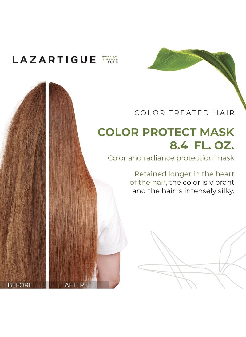 Lazartigue Color Protect Mask | Hair Mask that Holds Color in Hair Fiber | Maximizes Radiance and Protects Hair | Hair Mask for Colored Hair | Vegan, Sulfate & Silicone Free