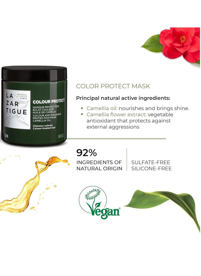 Lazartigue Color Protect Mask | Hair Mask that Holds Color in Hair Fiber | Maximizes Radiance and Protects Hair | Hair Mask for Colored Hair | Vegan, Sulfate & Silicone Free