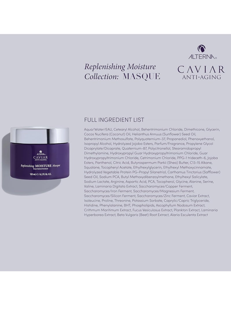 CAVIAR Anti-Aging Replenishing Moisture Hair Masque | Replenishes Dry, Coarse, Damaged Hair | Sulfate Free