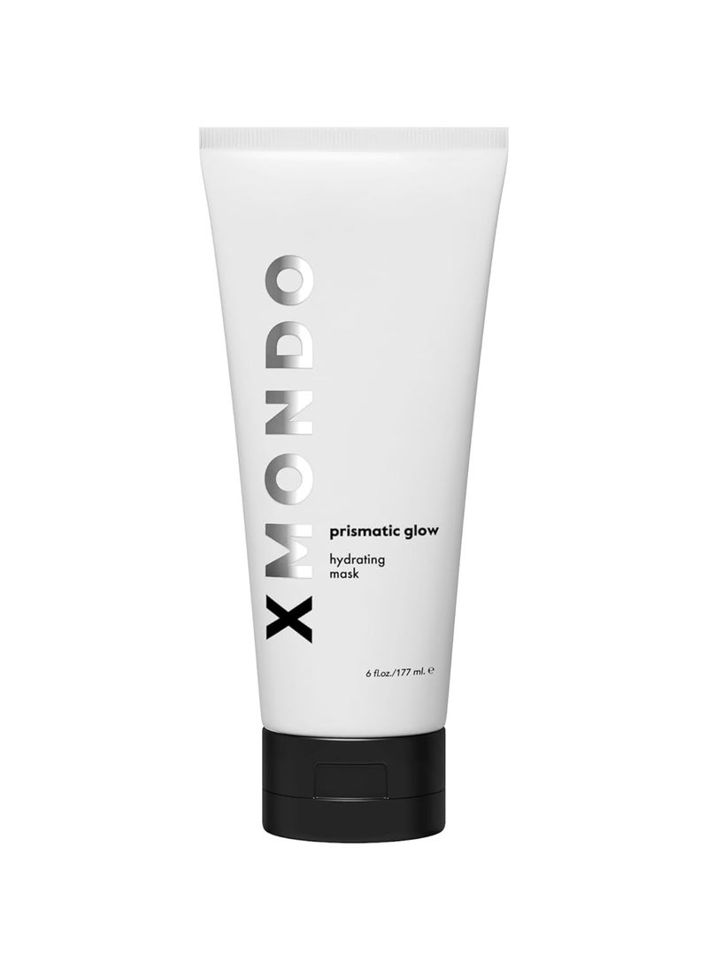 XMONDO Hair Prismatic Glow Hydrating Mask - Vegan Formula with Argan and Baobab Oil + Pro-Vitamin B5 for Super Hydration and Deep Penetrating Moisture for Silky Smooth Glowing Hair, 6 Fl Oz 1-Pack