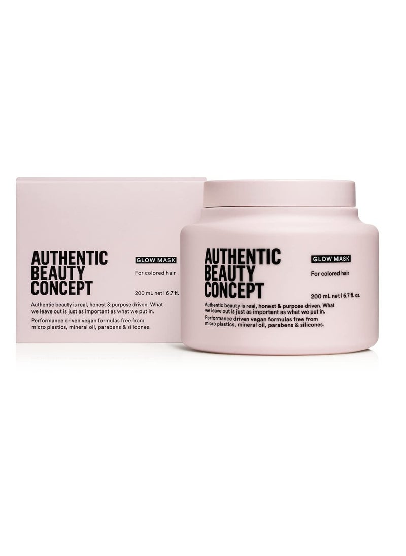 Authentic Beauty Concept Glow Mask | Color Treated Hair| Improves Softness and Shine | Vegan & Cruelty-free | Silicone-free