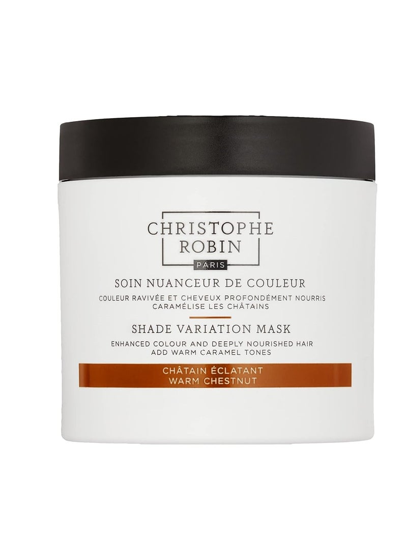 Christophe Robin Shade Variation Mask - Nourishing and Color Enhancing - Warm Chestnut 250ml