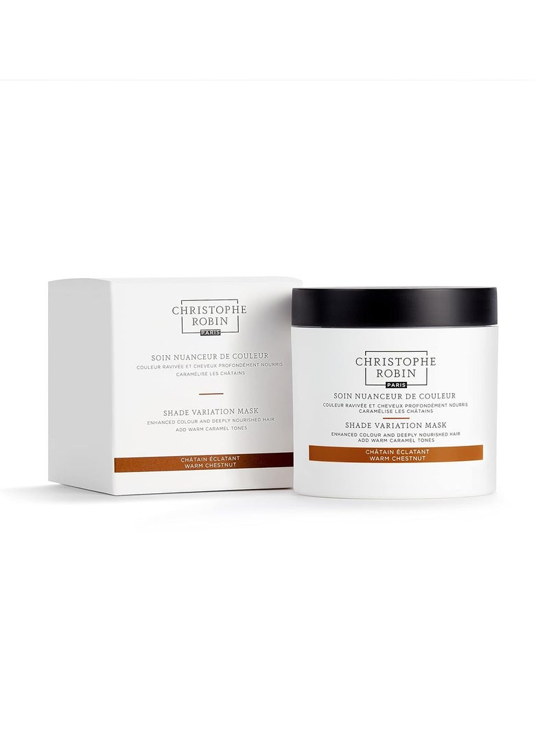 Christophe Robin Shade Variation Mask - Nourishing and Color Enhancing - Warm Chestnut 250ml