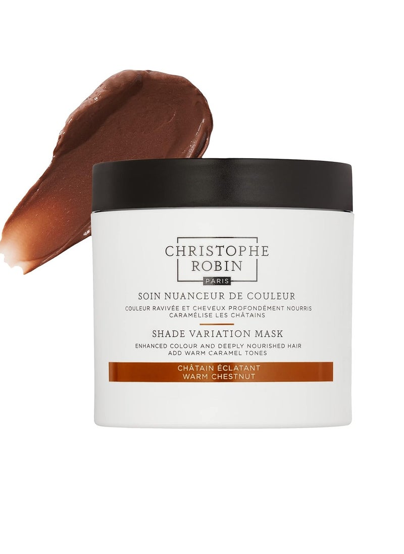 Christophe Robin Shade Variation Mask - Nourishing and Color Enhancing - Warm Chestnut 250ml