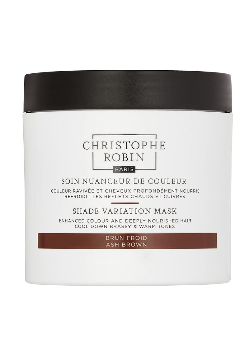 Christophe Robin Shade Variation Mask - Nourishing and Color-Enhancing - Ash Brown 250ml