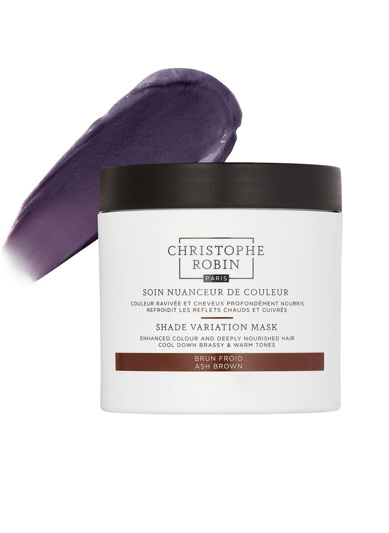 Christophe Robin Shade Variation Mask - Nourishing and Color-Enhancing - Ash Brown 250ml