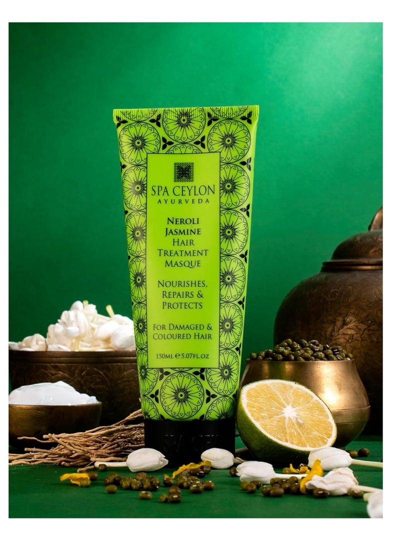 SPA CEYLON Neroli Jasmine Hair Treatment Masque | Deep Conditioning | Hair repair and Hydration | For damaged and colored Hair