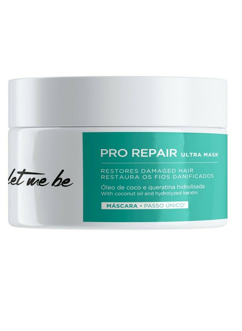 Let Me Be | BTX Pro Repair Ultra Mask | Restores Damaged Hair Fibers | Enriched With Coconut Oil, Keratin & Collagen | 250 gr / 8.81 oz.