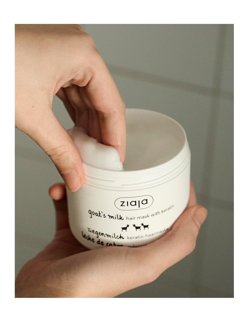 Ziaja Goat's Milk Strengthening Hair Mask with Keratin, 200ml