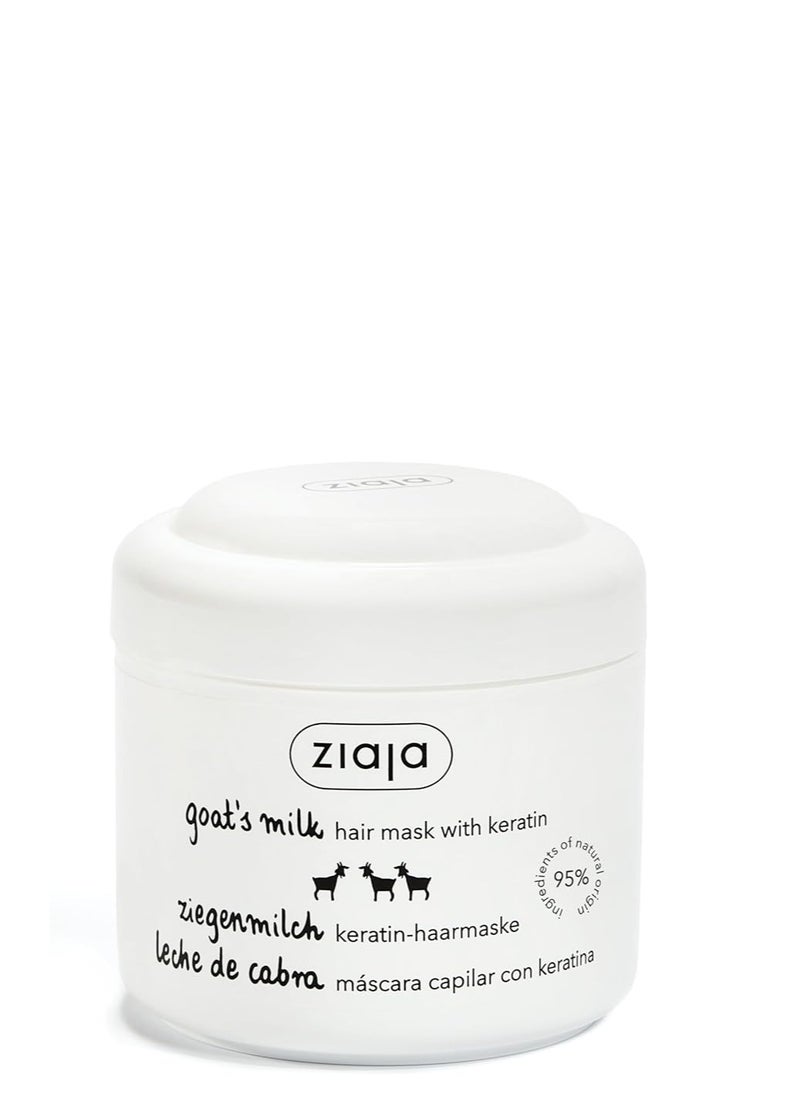 Ziaja Goat's Milk Strengthening Hair Mask with Keratin, 200ml