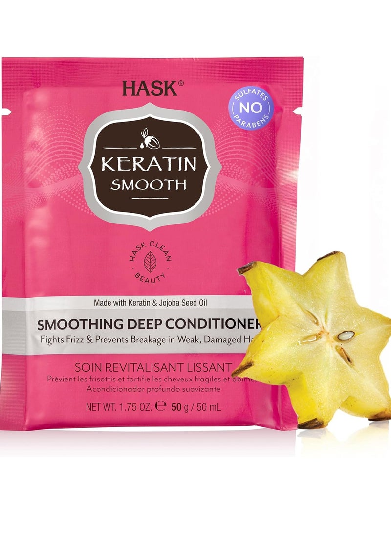 Hask Keratin Protein Smoothing Deep Conditioning Treatment Packet, 1.75 Ounce