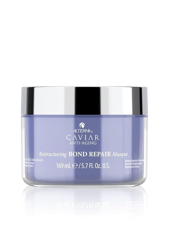 Alterna Caviar Anti-Aging Restructuring Bond Repair Masque, 5.7 Ounce | Strengthens & Protects Damaged Hair , 5.68 Fl Oz (Pack of 1)