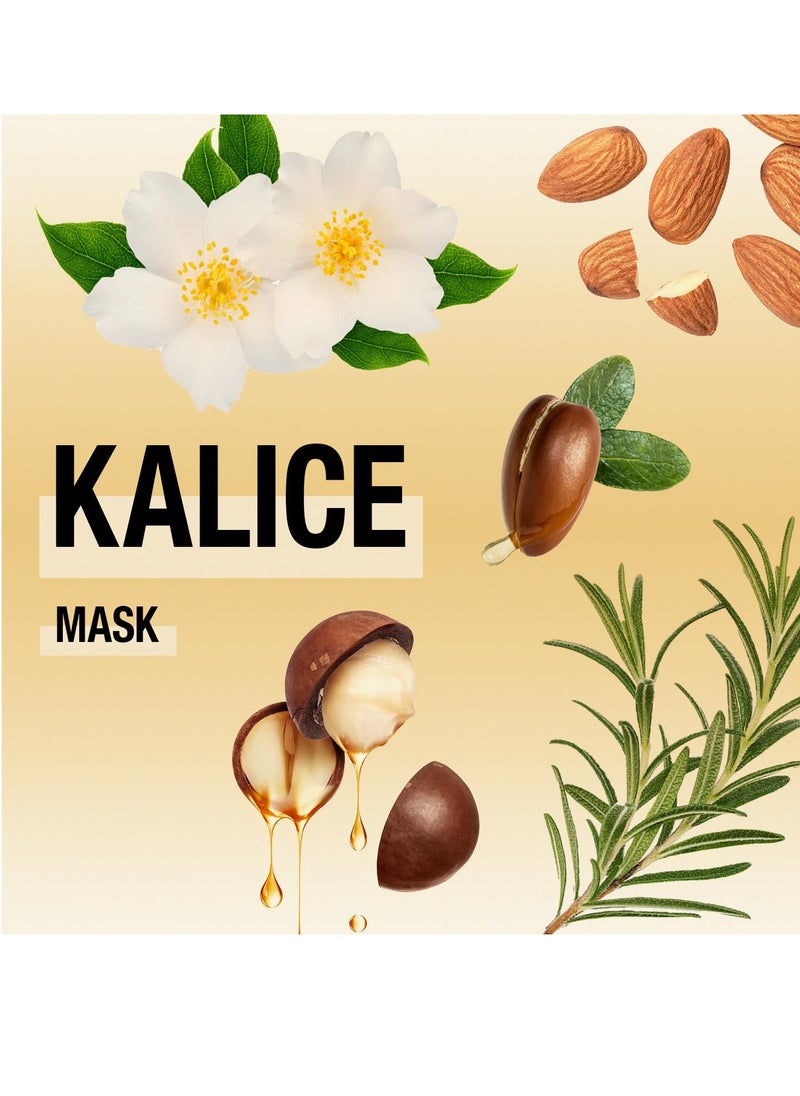 Inoar – Kalice Mask, Moisturizing Hair Mask, 7 Essential Oils, Vitamin E, Argan Oil, Moisturizing, Nourishing, Vegan Hair Product, Cruelty Free Haircare for Men and Women (8.4 oz.)