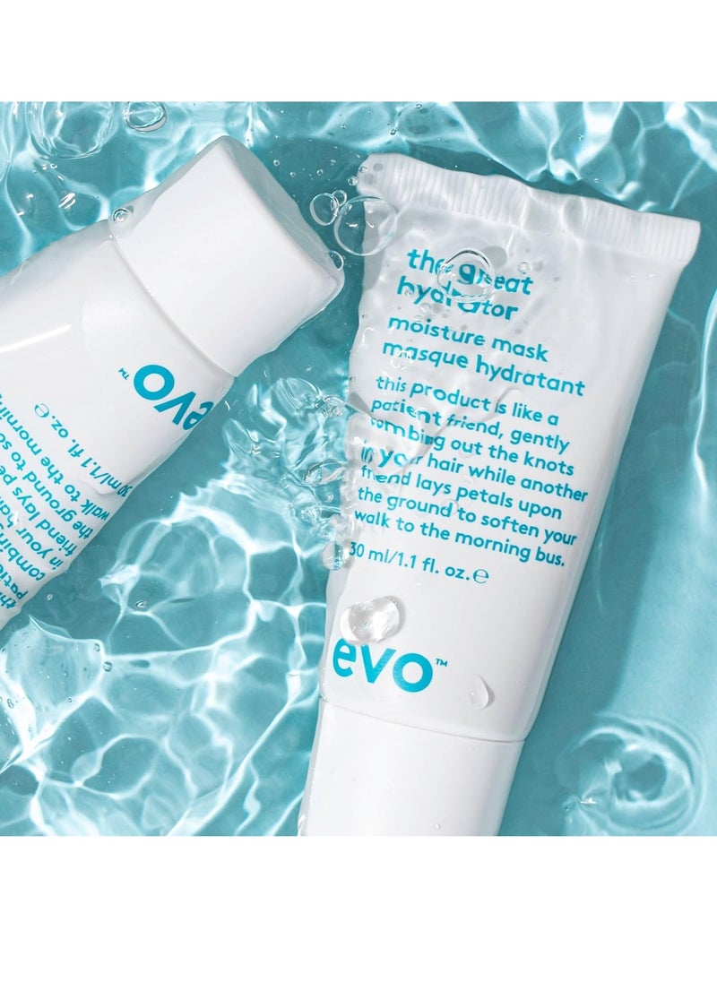 evo The Great Hydrator Moisture Hair Mask - Moisturise, Add Softness & Shine, Nourishing & Hydrating Treatment for Dry Hair