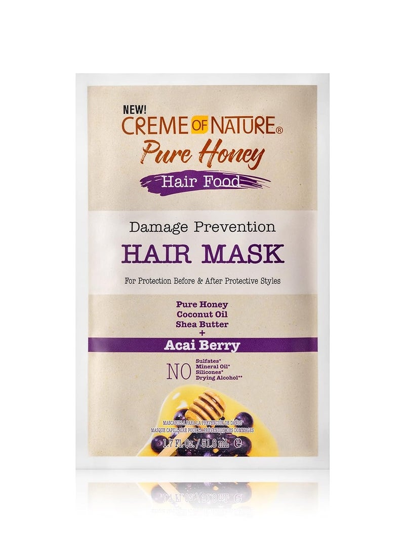 Creme of Nature, Acai Hair Mask, Honey and Acai Formula, 1.75 Oz