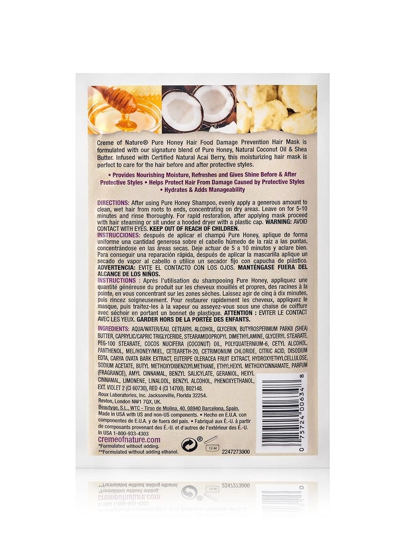 Creme of Nature, Acai Hair Mask, Honey and Acai Formula, 1.75 Oz