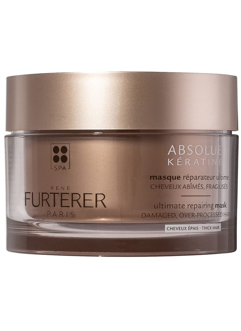 Rene Furterer ABSOLUE KERATINE Ultimate Regenerating Mask - For Damaged, Over-Processed Thick Hair - Repair & Restore