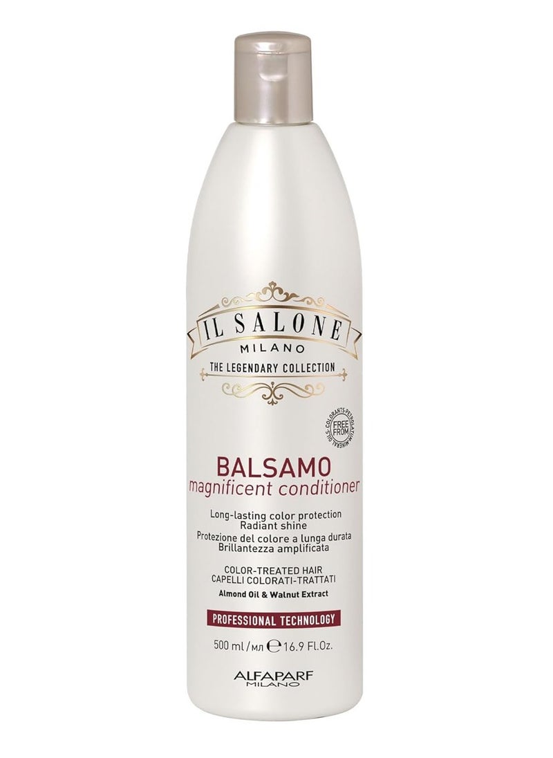 Il Salone Milano Professional Magnificent Hair Conditioner - Color Safe Conditioner to Brighten + Enhance Highlights - Protects and Prolongs Color - Salon-Quality Hair Care (16.9 oz / 500 ml)