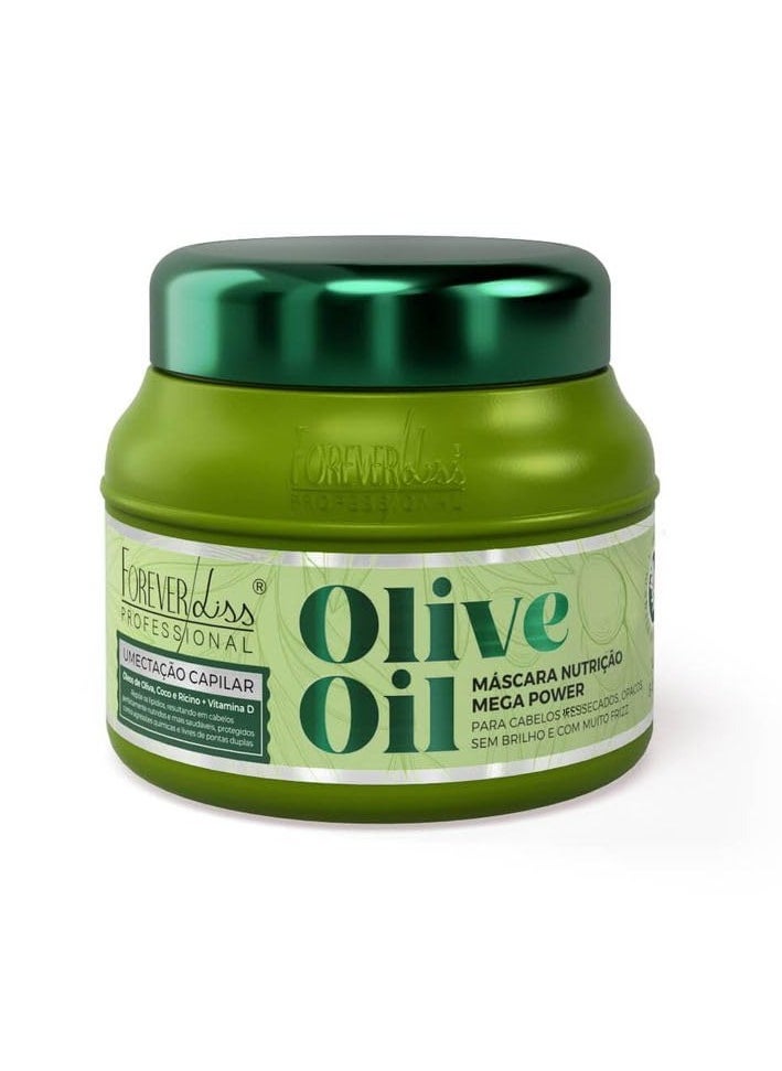 Forever Liss - Linha Olive Oil - Mascara de Umectacao 250 Gr - (Olive Oil Collection - Moisturizing Mask Net 8.82 Oz)
