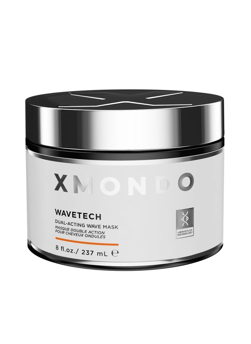 XMONDO Hair Wavetech Dual-Acting Wave Mask | Vegan Formula with Hyaluronic Acid and Shea Butter Provide Deep Protective Moisture and Combat Frizz, Waveflex Technology Nurtures Wave Patterns, 8 Fl Oz