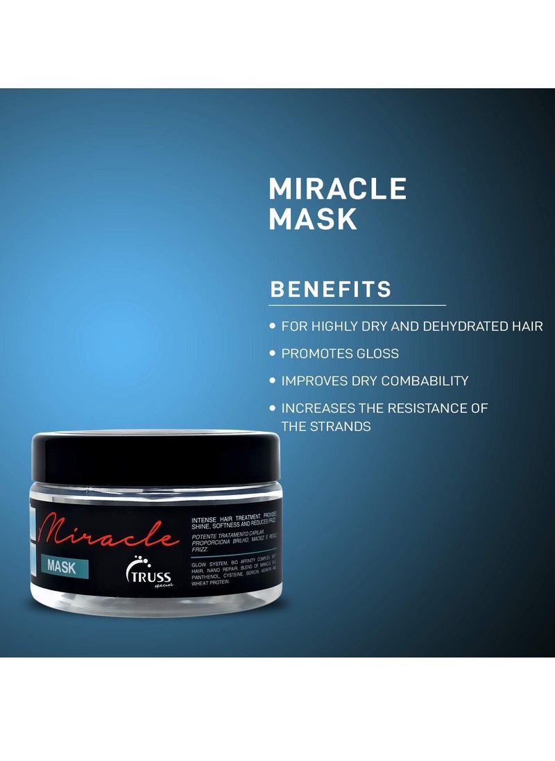 TRUSS Miracle Hair Mask - Deep Conditioning Hair Treatment Bundle With Miracle Shampoo
