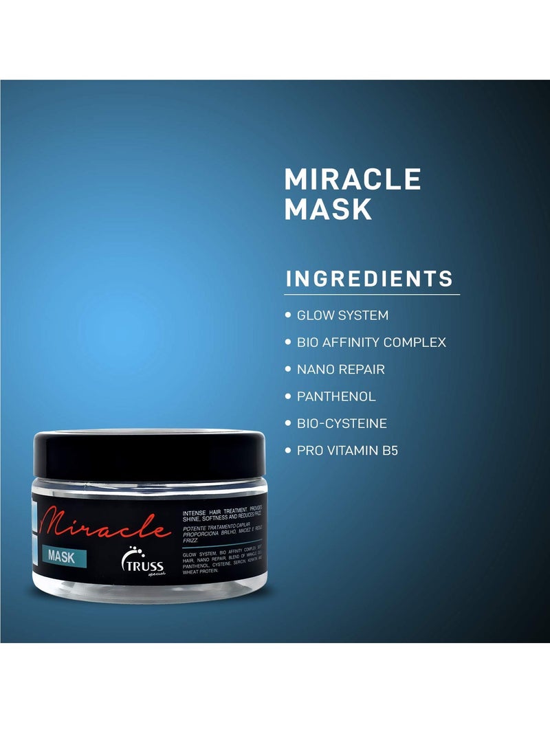 TRUSS Miracle Hair Mask - Deep Conditioning Hair Treatment Bundle With Miracle Shampoo