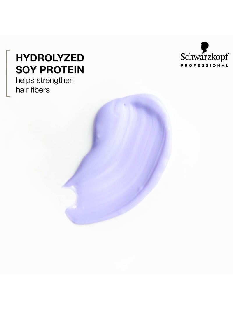 BlondMe Cool Blondes Neutralizing Mask – Deep Conditioning Treatment with Purple Toning Pigments – Neutralizes Yellow Tones and Brassiness in All Blonde Hair Types