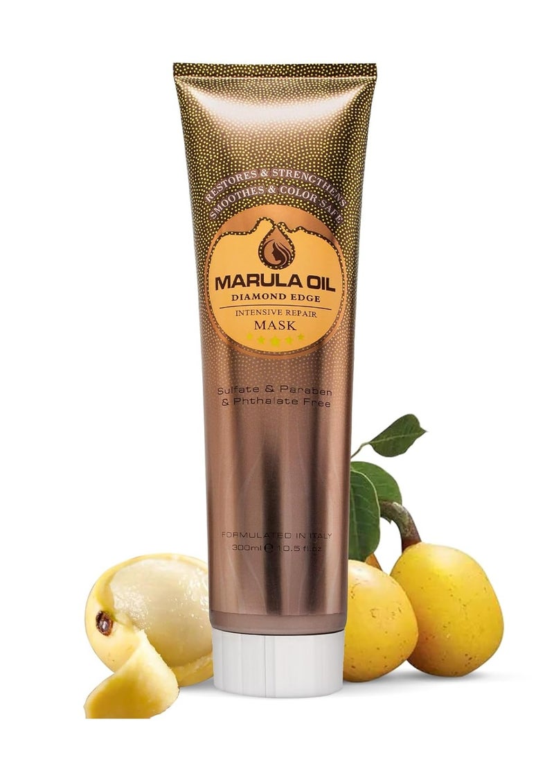 NUSPA NUSPA Marula Oil Moistrurizing Hair Mask,Deep Repairing Sulfate Free Conditioning Conditioner Tube for Dry Damaged Frizzy Hair,10.5OZ