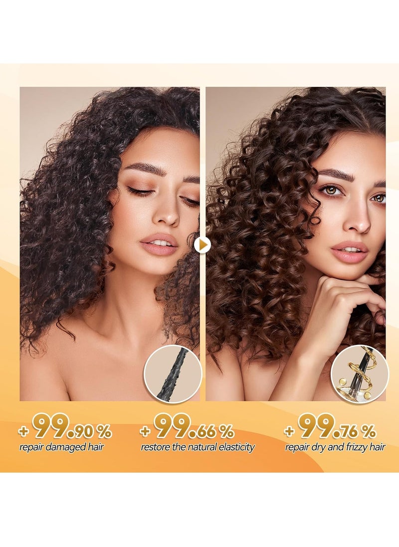 IIIMEIDU Hair Mask for Damaged Hair, Keratin Hair Mask Treatment for Dry Damaged Hair, Deep Repair Conditioning Hair Mask, Coconut Oil Hydrating Hair Mask, No Sulphates, No Parabens (16.9 Fl Oz)
