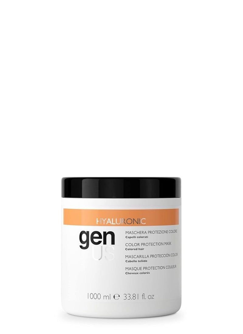GENUS Color Protection Mask - Hair Conditioning Mask for Women - Deep Conditioner Hair Mask Moisture with Hyaluronic Acid - Mostuirizer, Hydrating, Softening Mask for Color Treated Hair (33.81 fl. oz)