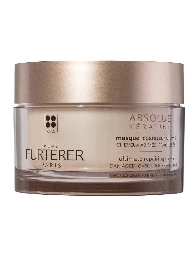 Rene Furterer ABSOLUE KERATINE Ultimate Regenerating Mask - For Damaged, Over-Processed Fine to Medium Hair - Repair & Restore