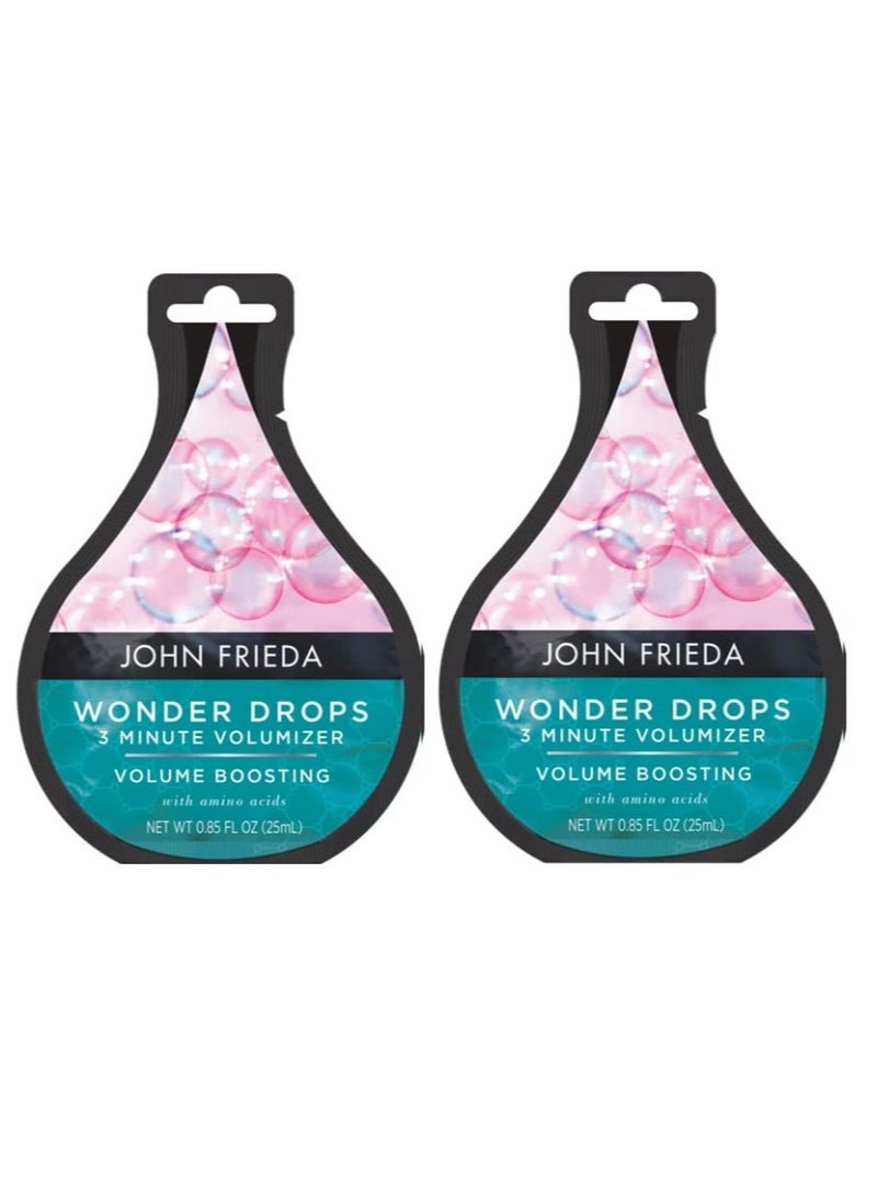 John Frieda Wonder Drops Volume Boosting with Amino Acids 3 Minute Volumizer,1.7 fl oz (2 pack of 0.85 fl oz)