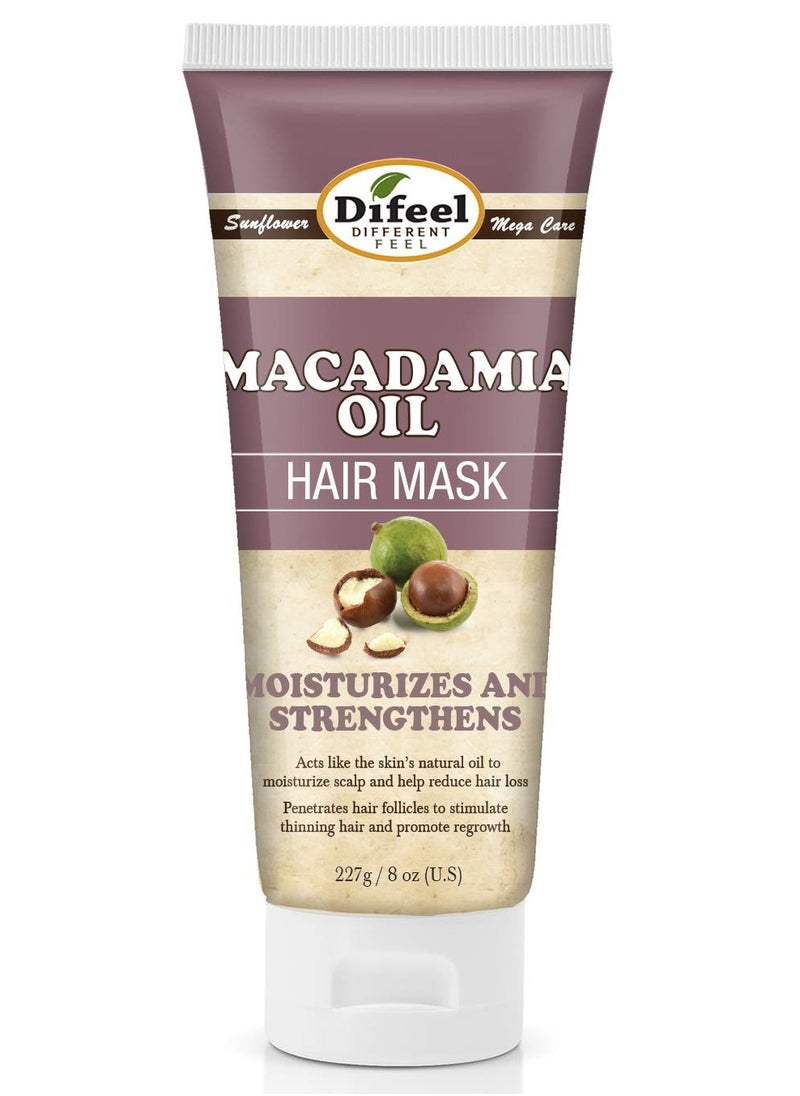Difeel Macadamia Oil Hair Mask 8 oz. - Macadamia Deep Repair Mask