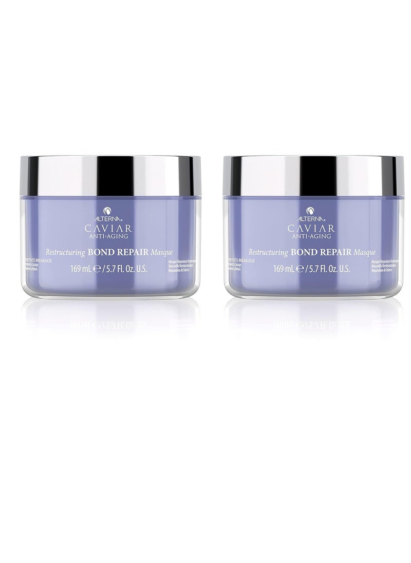 Alterna Haircare Caviar Anti-Aging Restructuring Bond Repair Masque, 2 Count