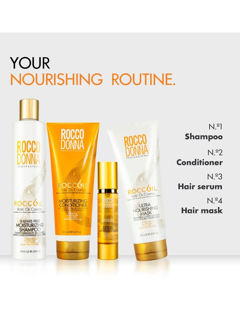 Rocco Donna Ultra Nourishing Mask Enhances Hydration | Softness and Shine | Sulfate and Parabens Free | 8 oz
